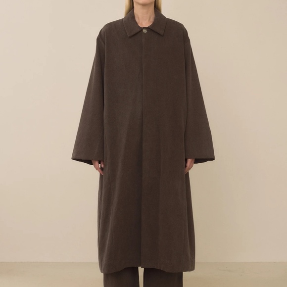Lauren Manoogian Jackets & Blazers - Lauren Manoogian Canvas Car Coat in Soil